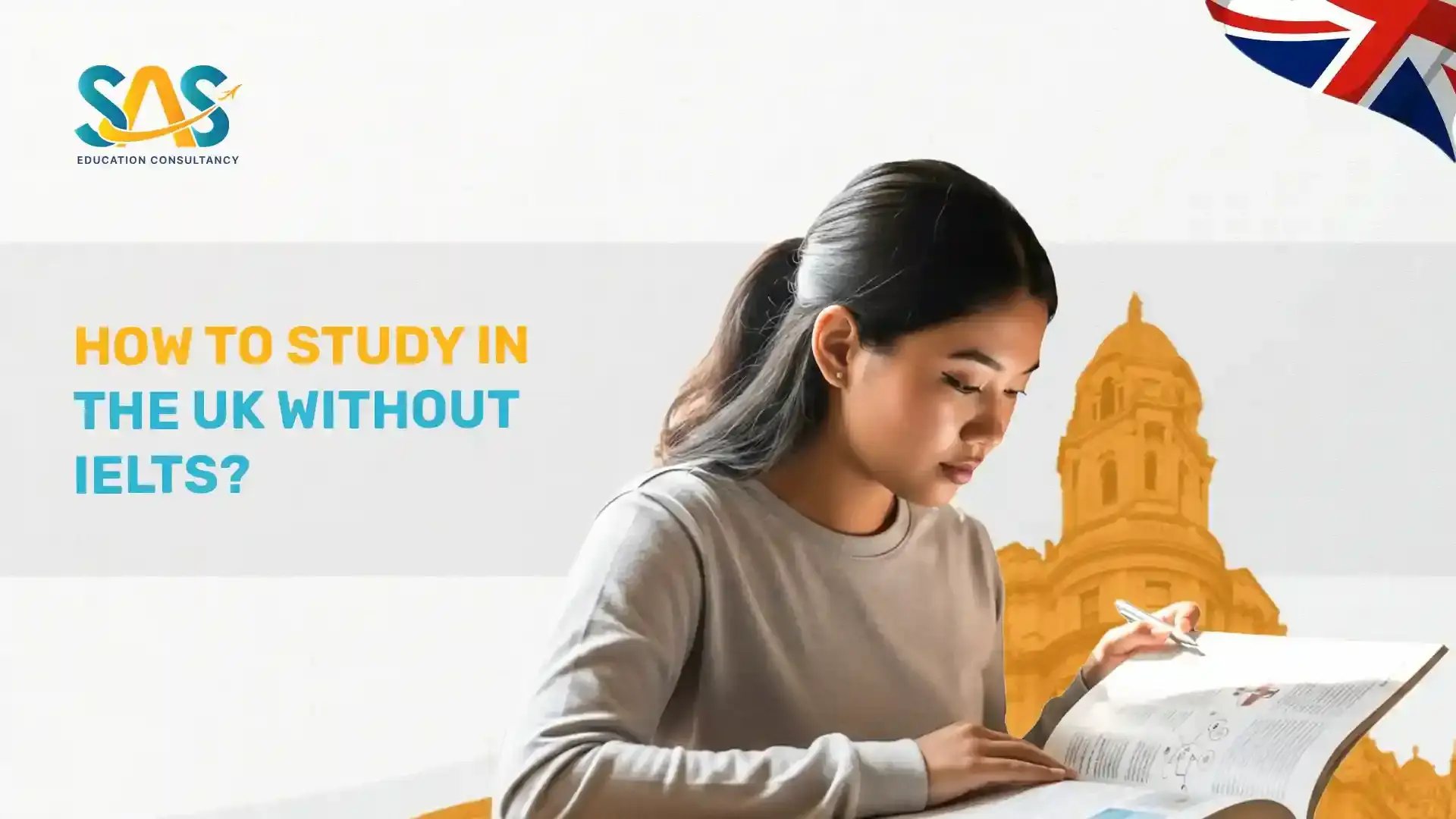 how to study in uk without ielts