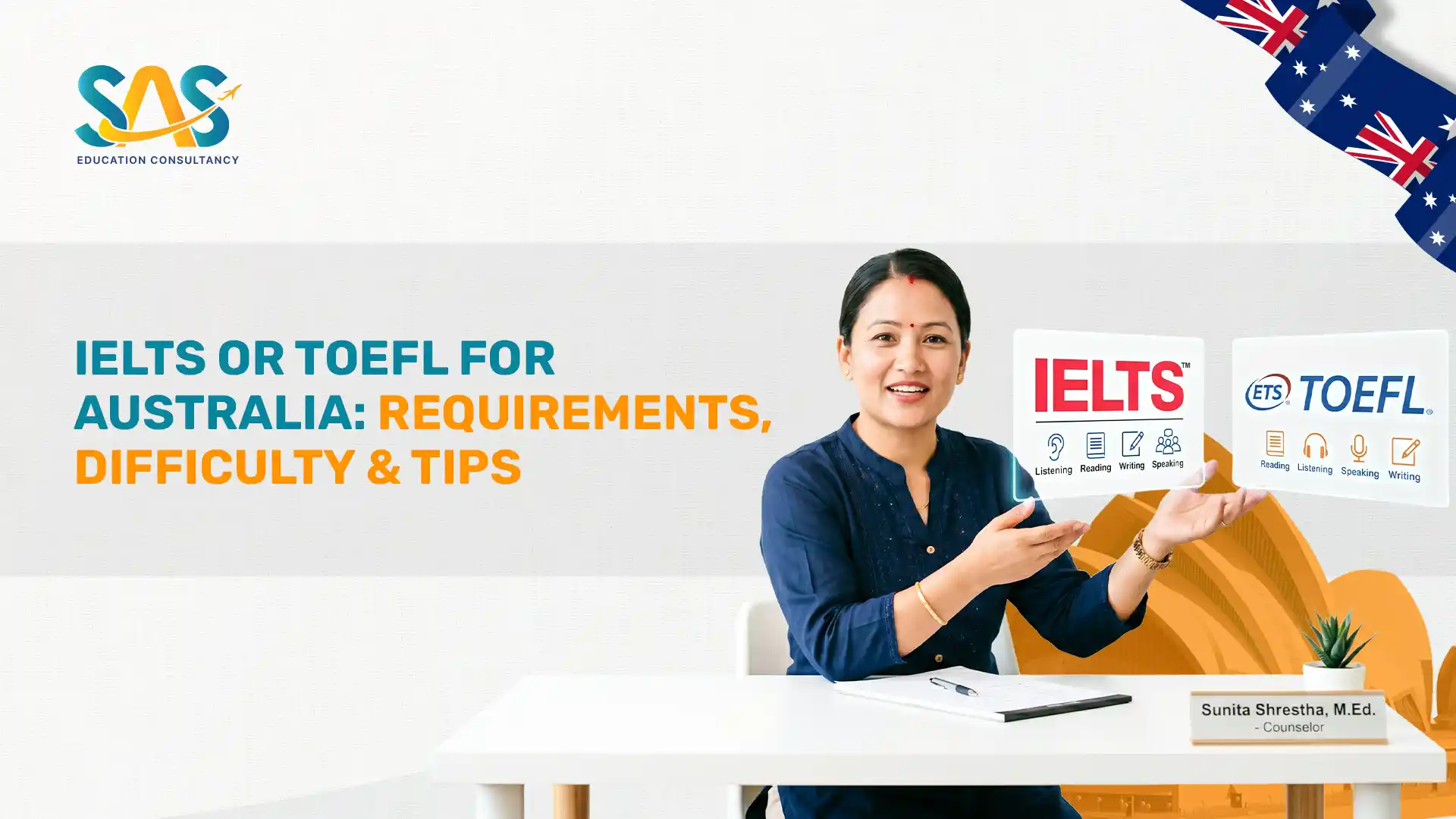 IELTS or TOEFL for Australia: Requirements, Difficulty & Tips for Nepalese Students