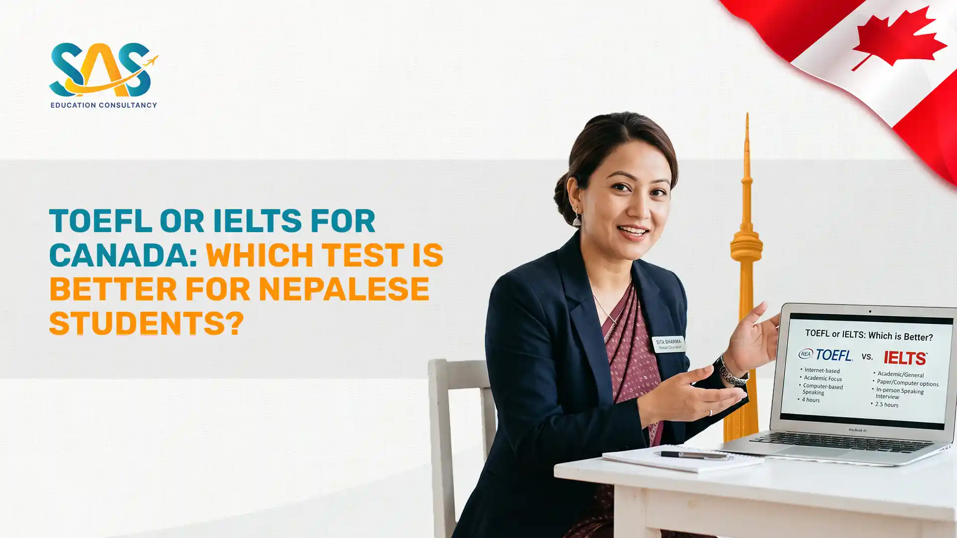 TOEFL or IELTS for Canada: Which Test is Better for Nepalese Students?