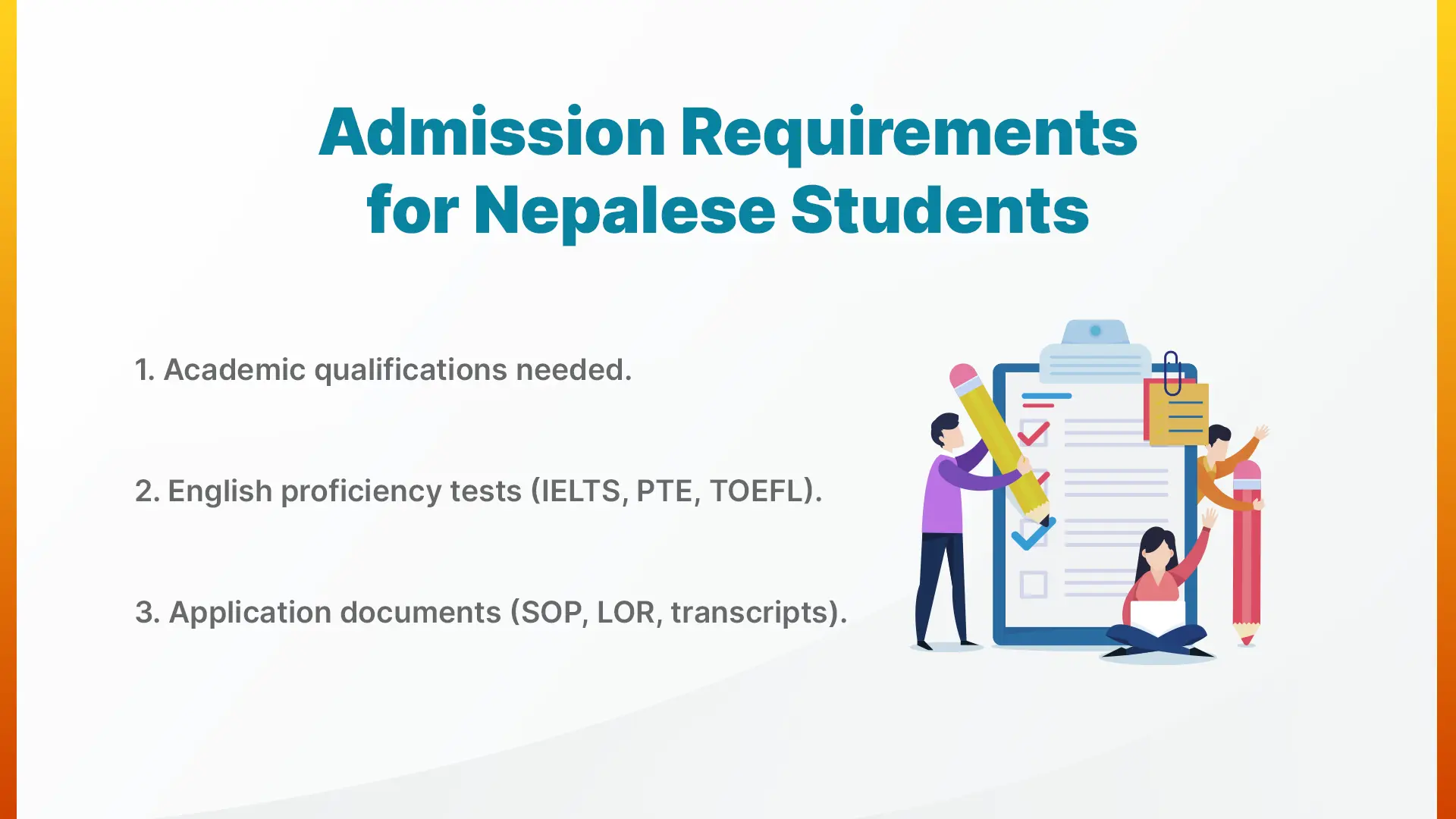 admission criteria for studying in korea from nepal
