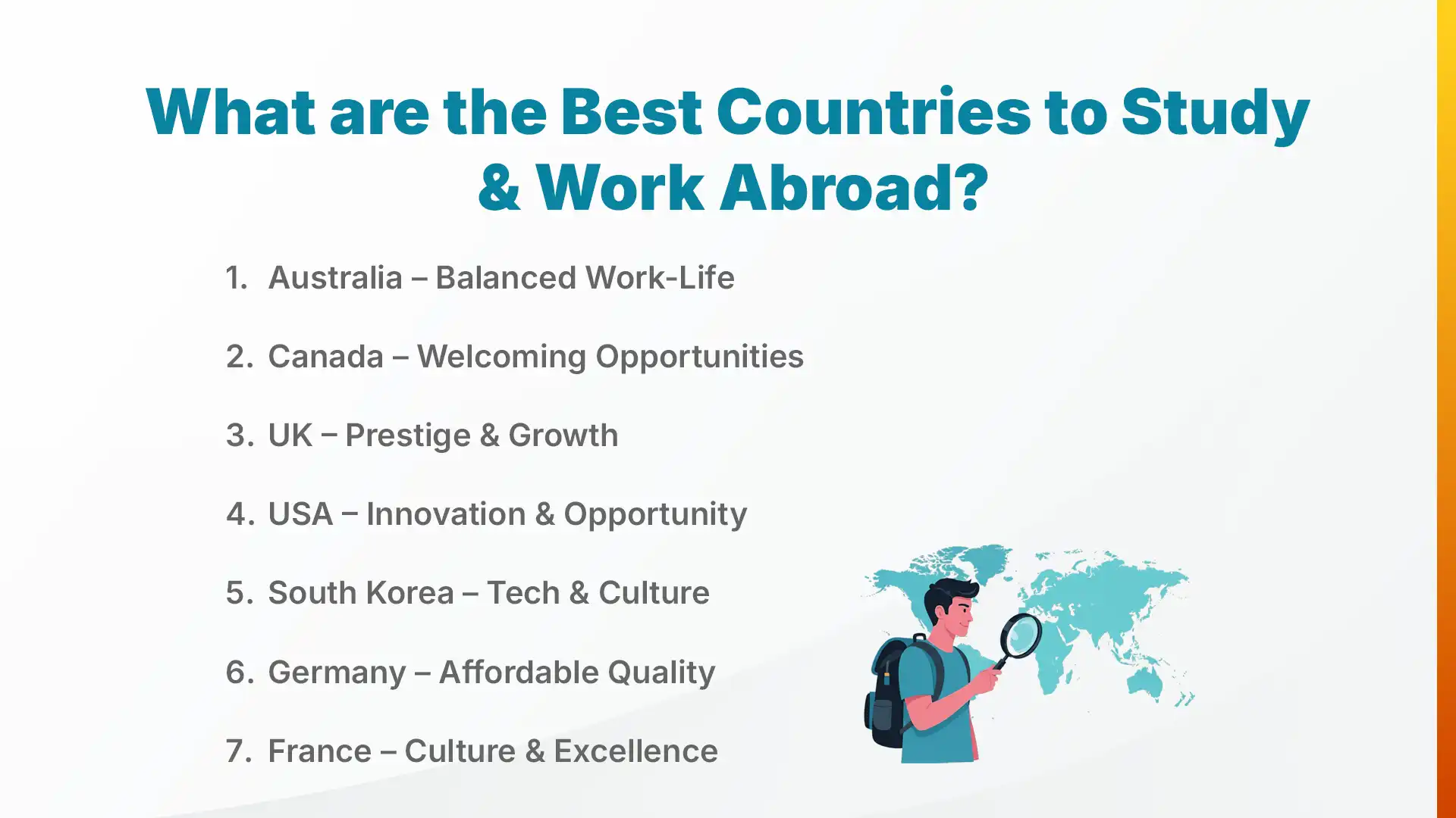 What are the Best Countries to Study & Work Abroad for nepalese students