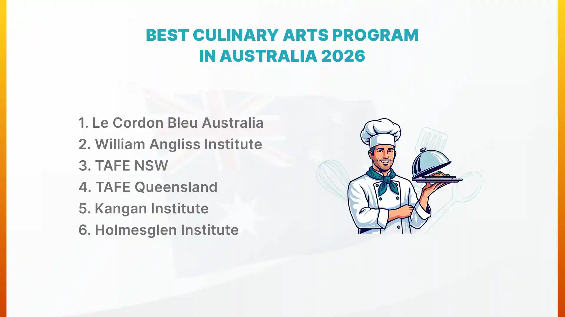 Best Culinary Schools in Australia for International Students