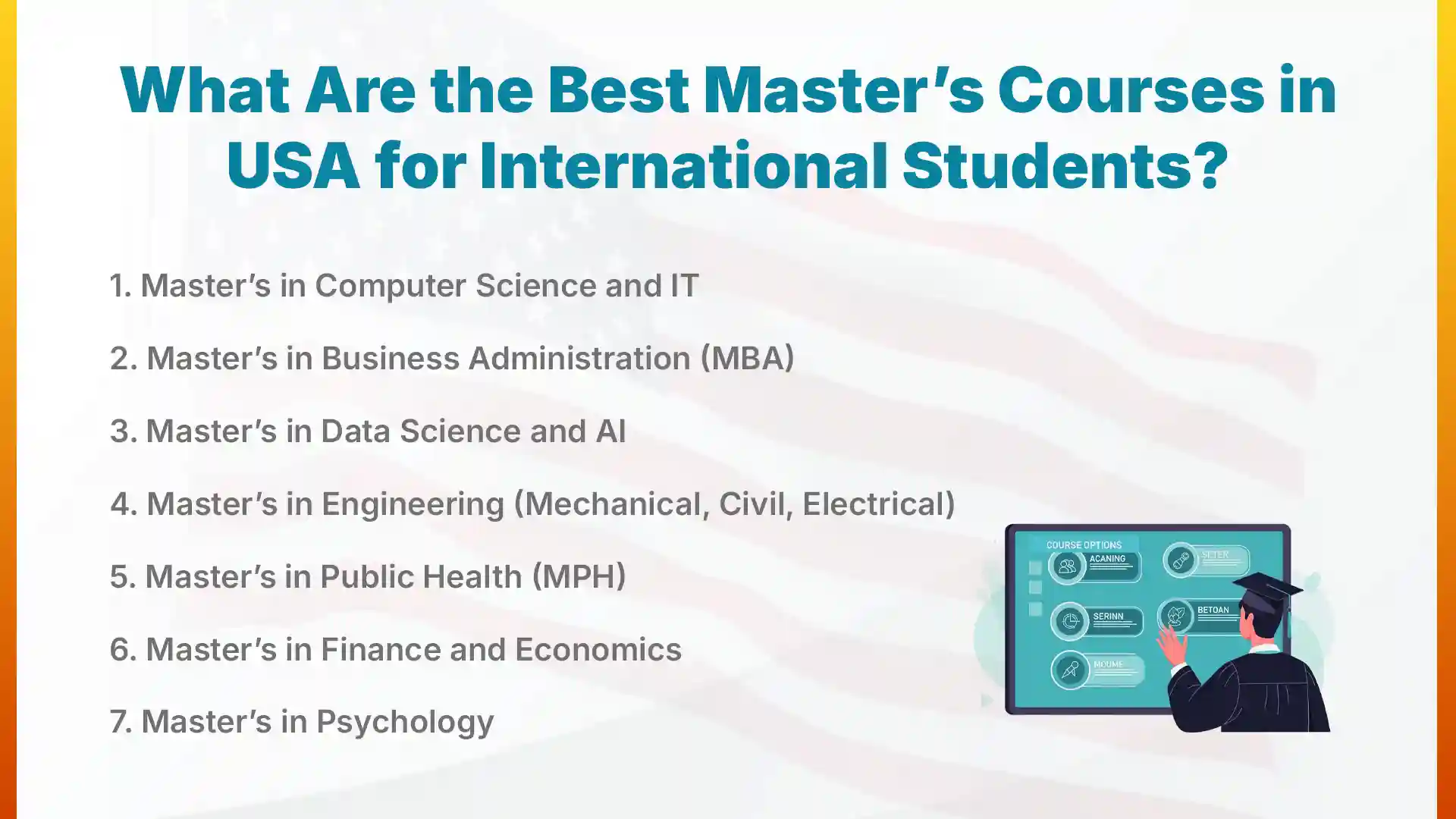 best masters course in usa