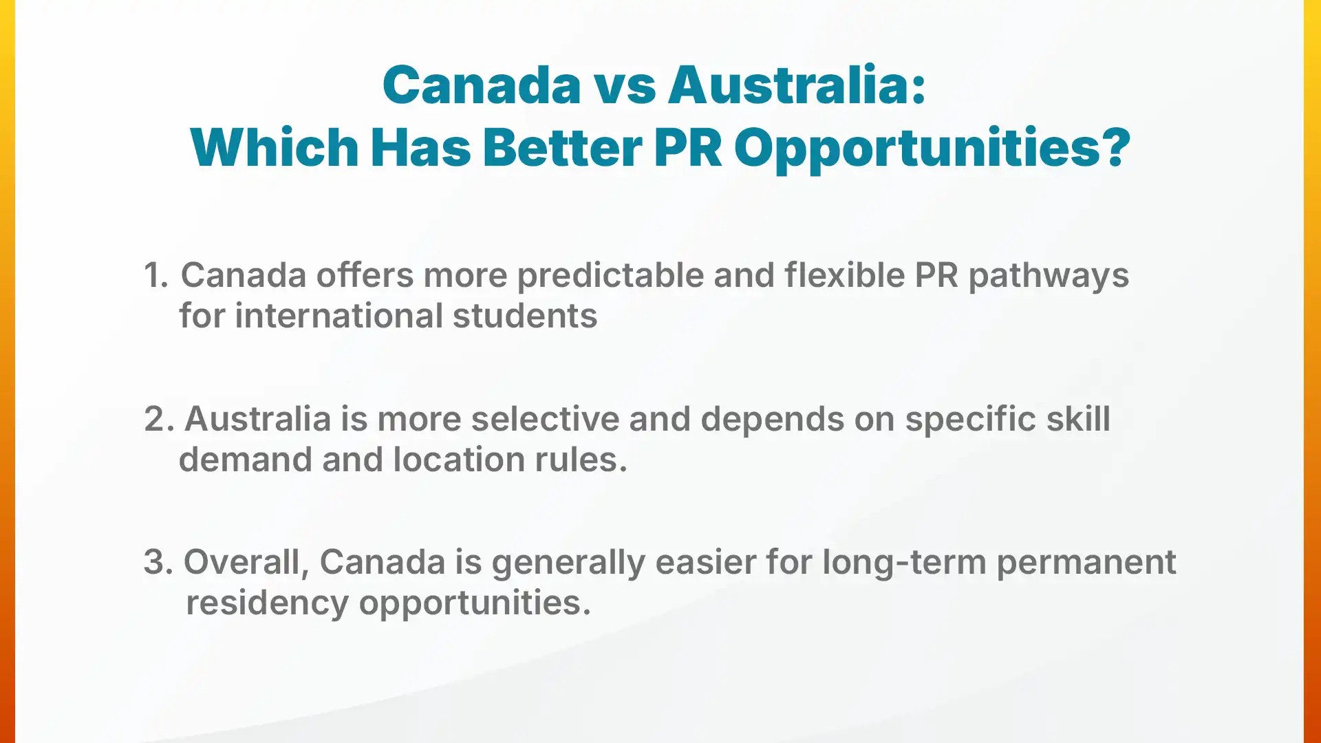 Canada vs Australia: Which Has Better PR Opportunities