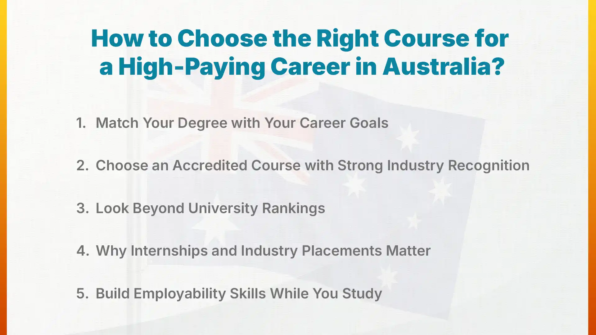 How to Choose the Right Course for a High-Paying Career in Australia