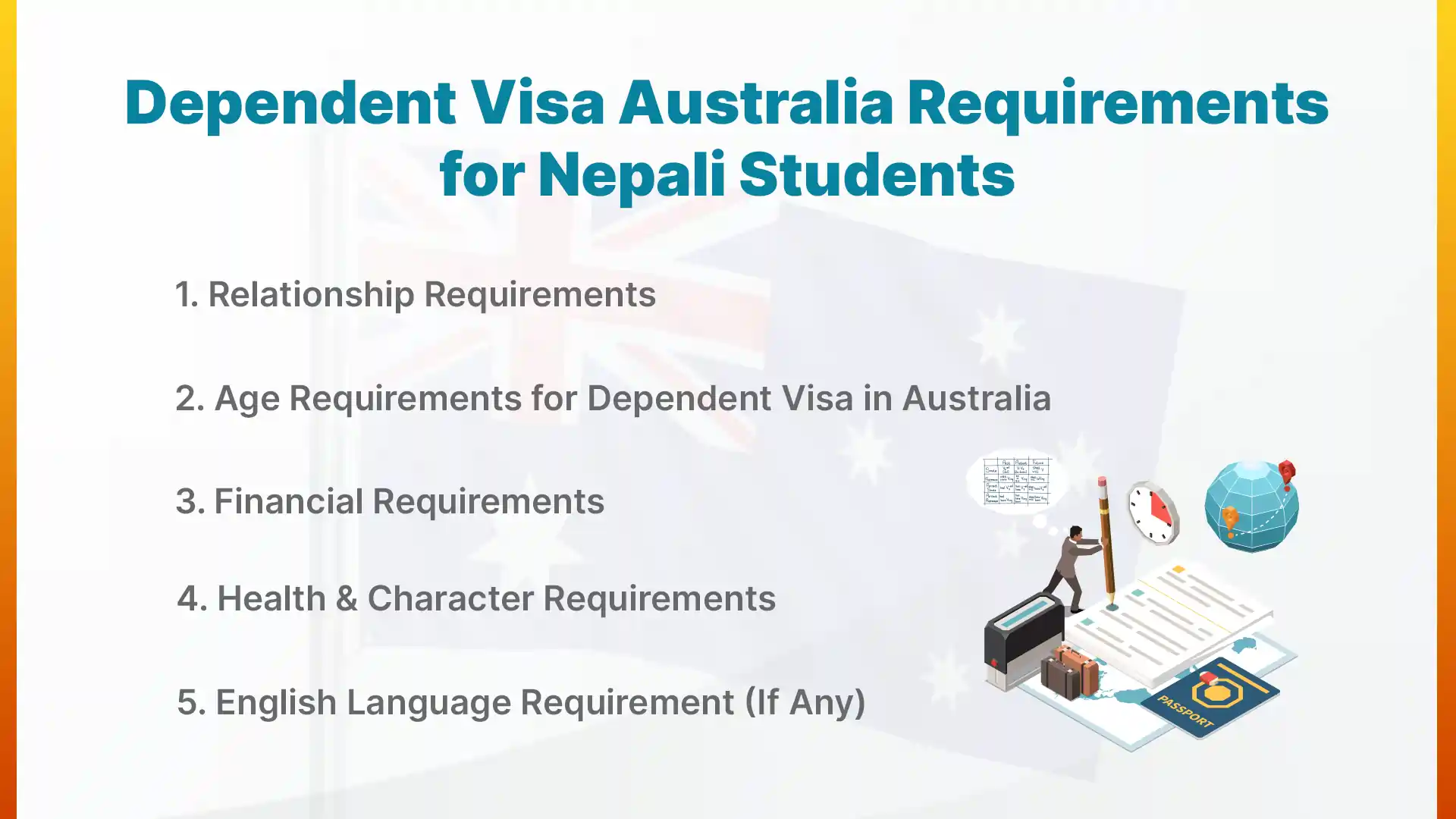 Dependent Visa Australia Requirements for Nepali Students