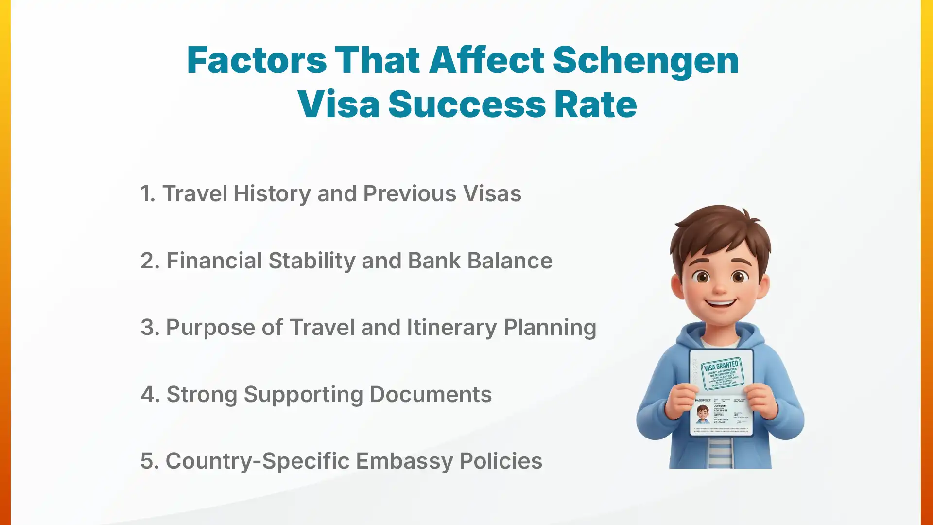 factors that affect schengen visa success rate
