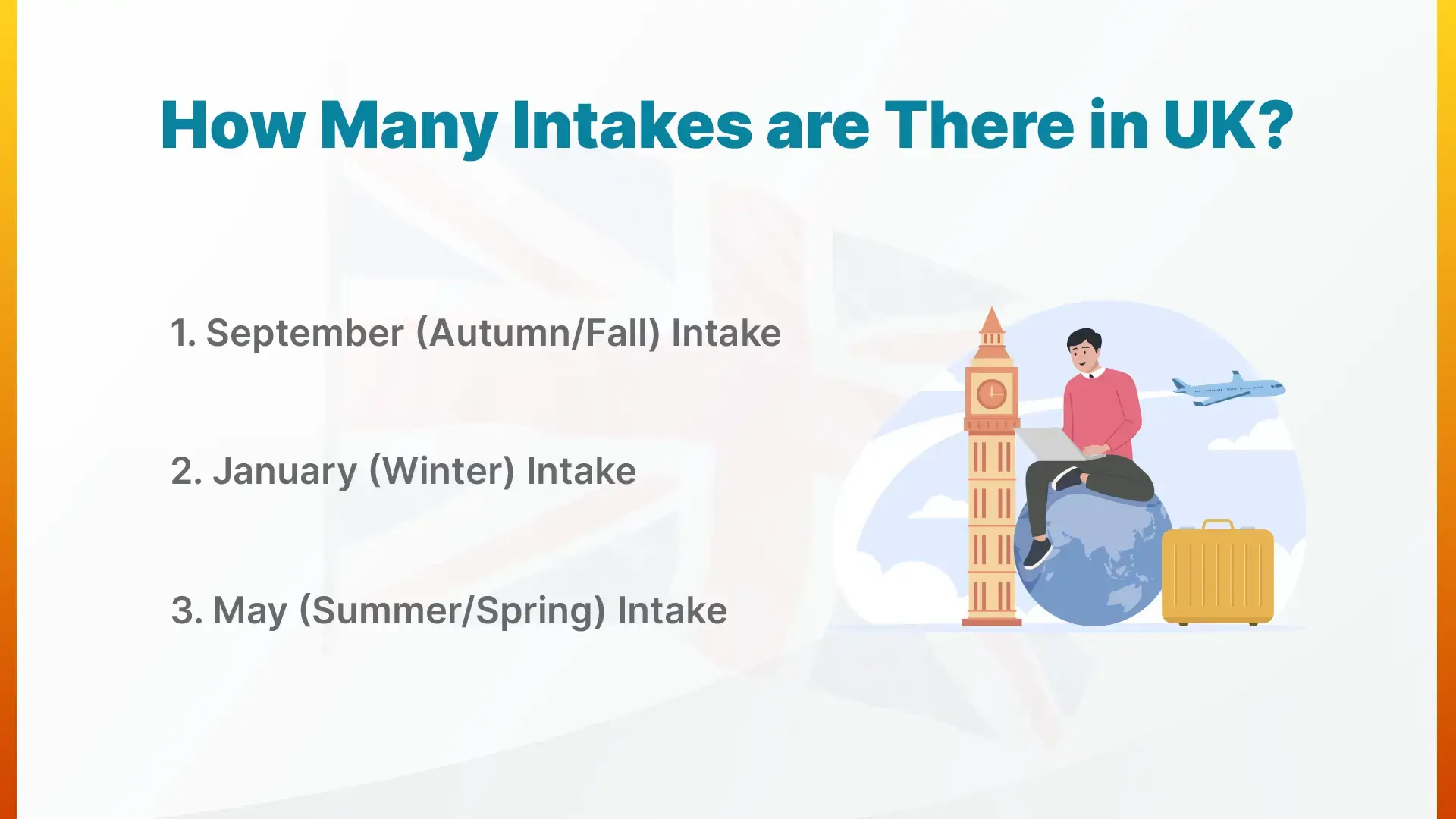 how many intakes are there in the uk