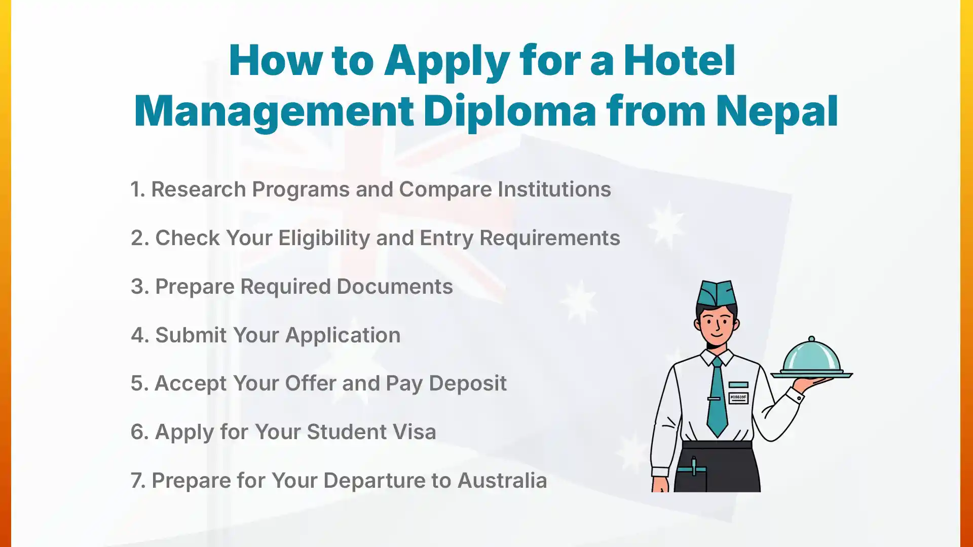 How to Apply for a Hotel Management Diploma in Australia from Nepal