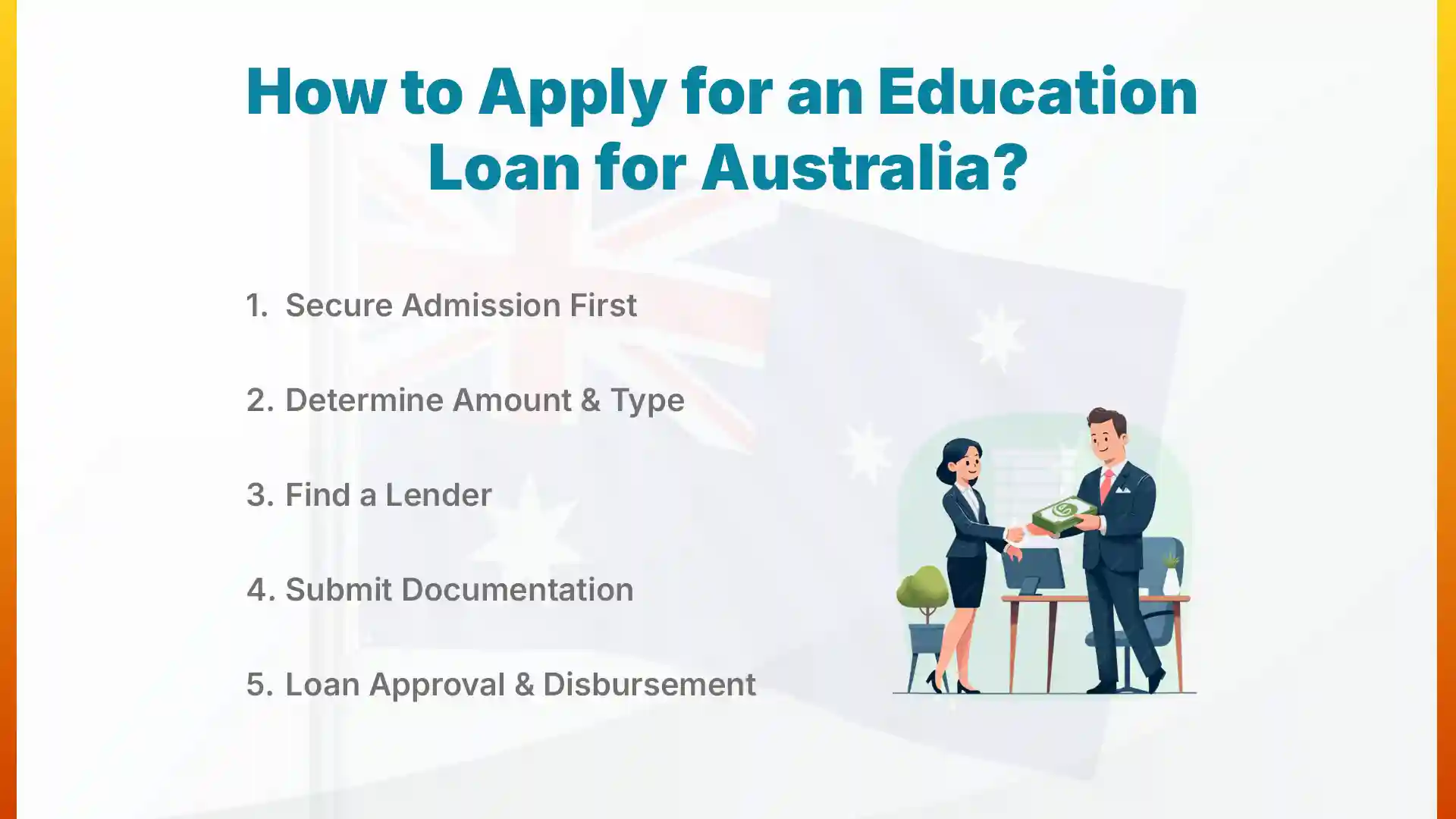 how to apply for education loan for australia