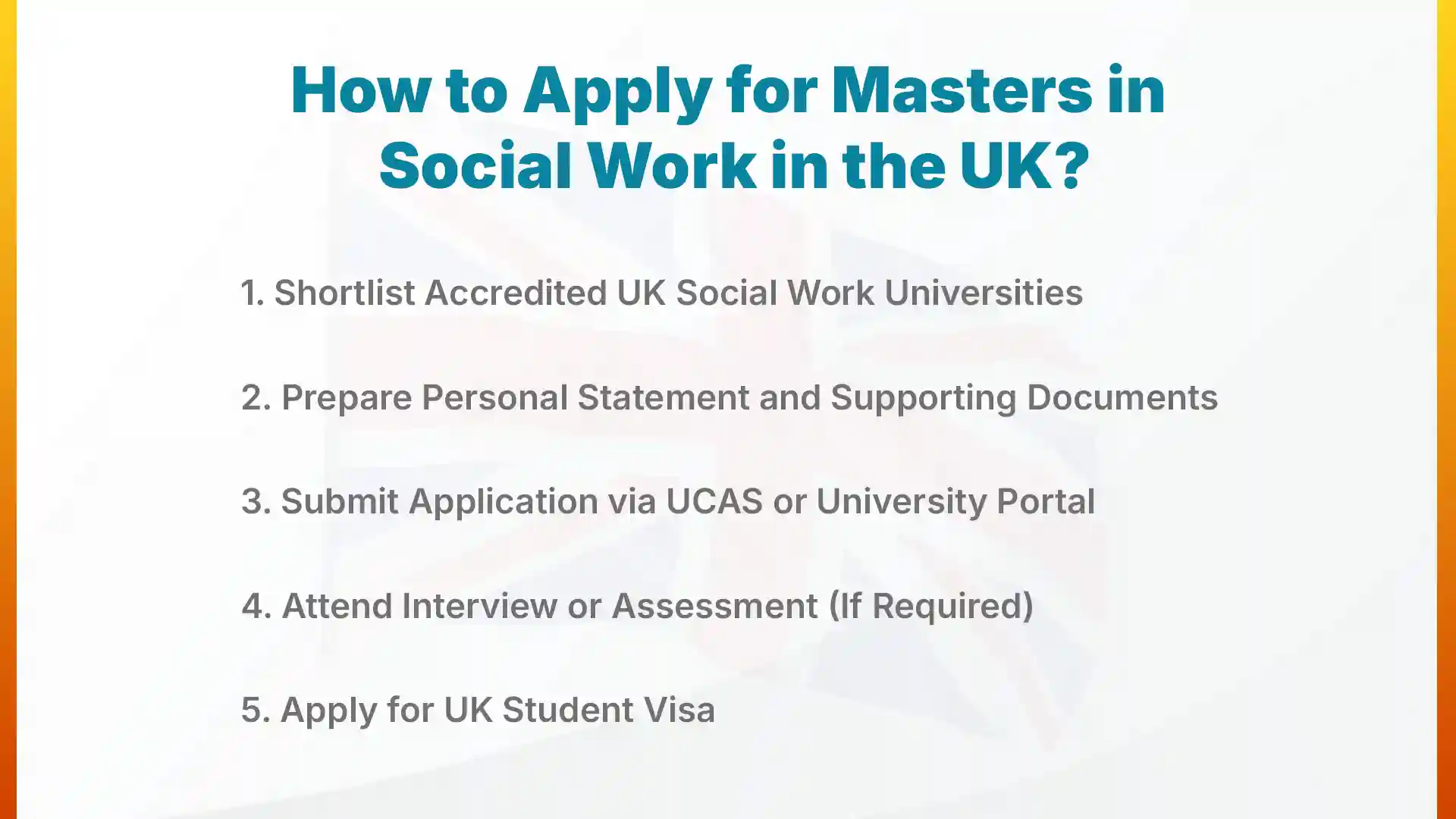 how to apply for masters in uk in social work in uk