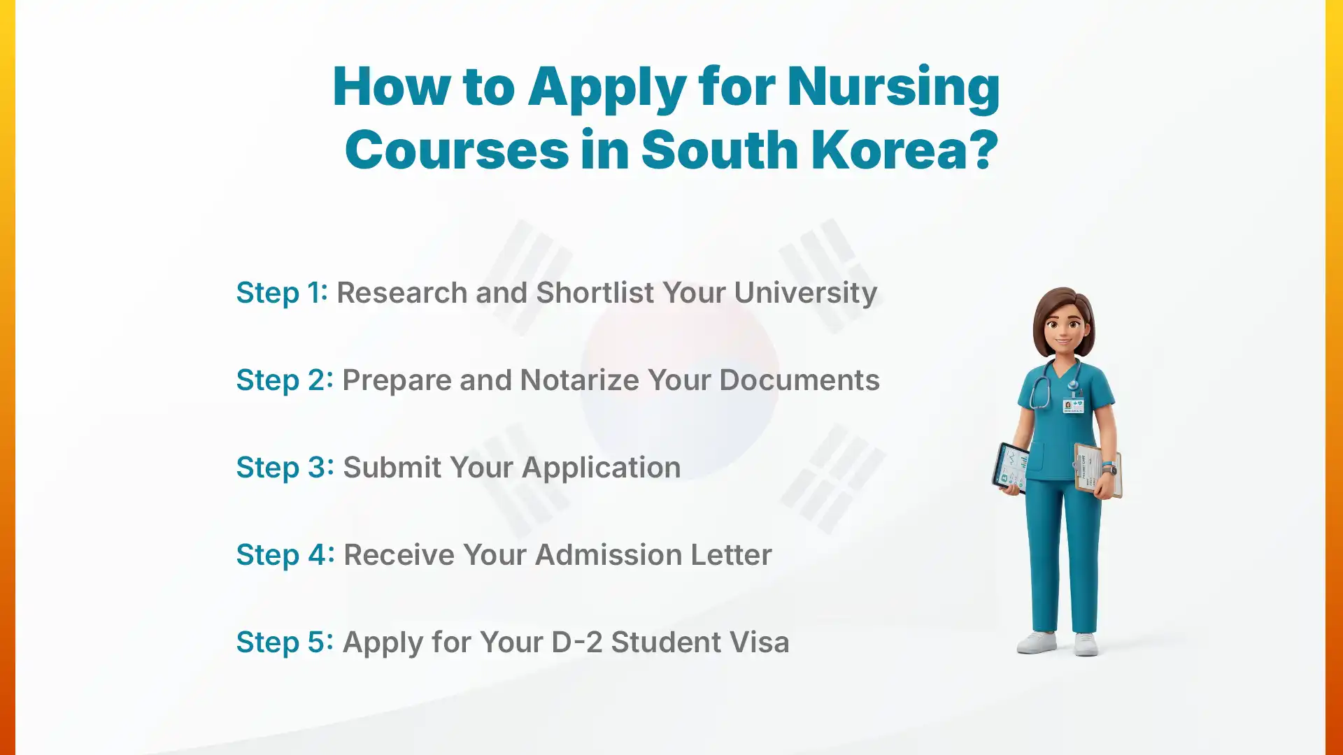 How to Apply for Nursing Courses in South Korea