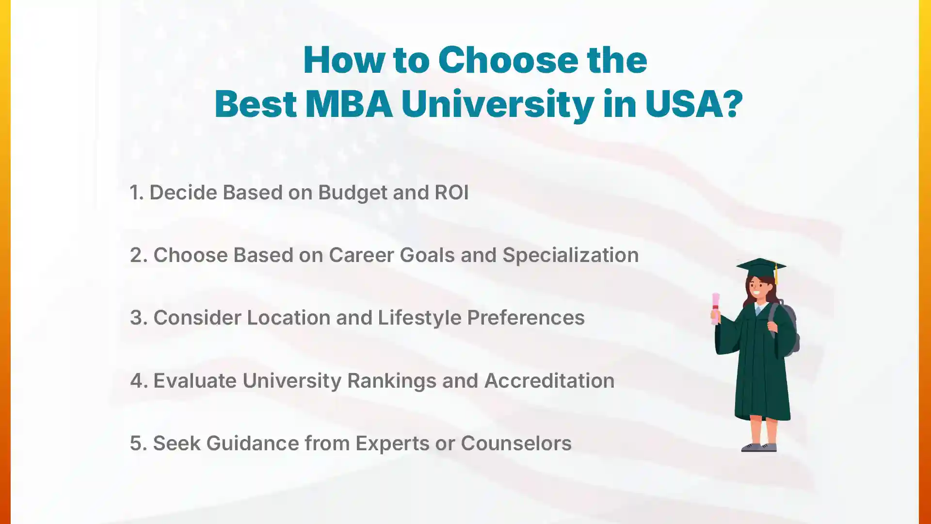 how to choose the best mba university in usa