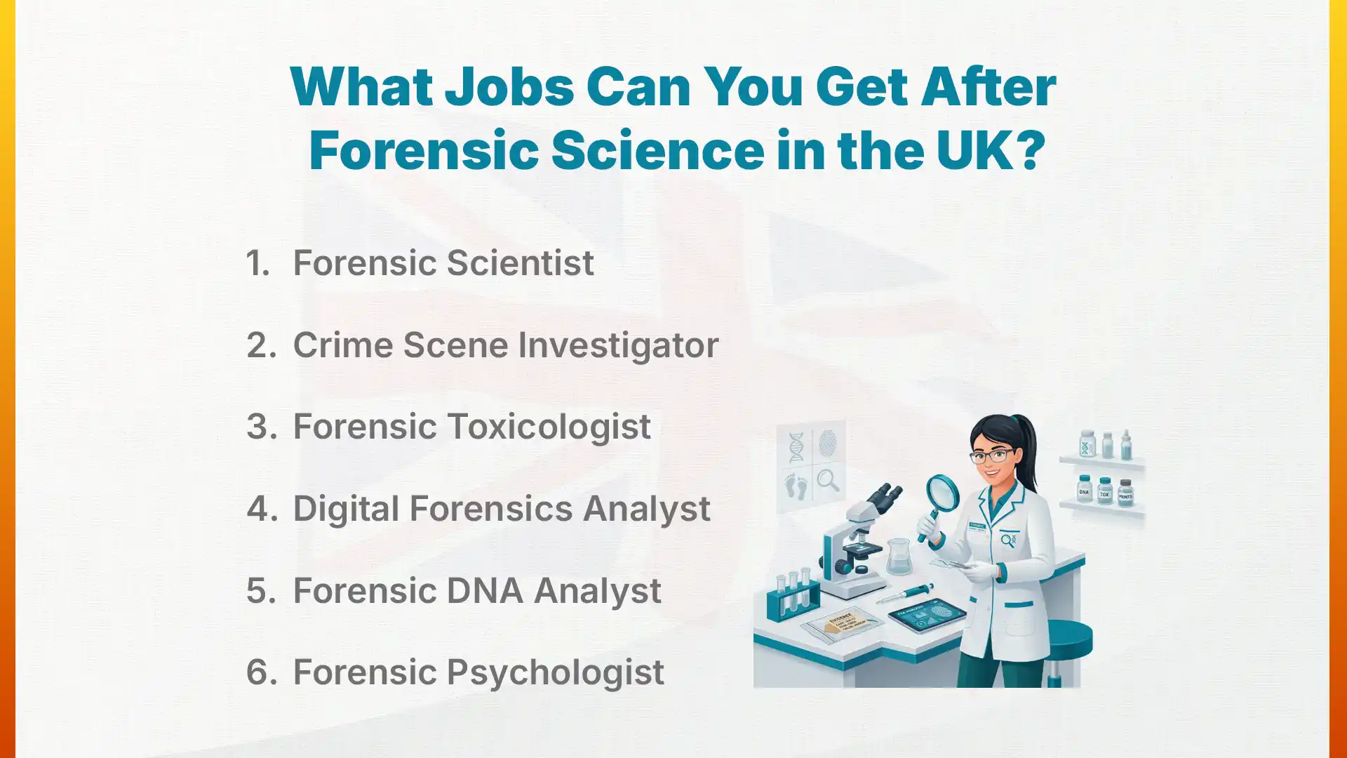 What Jobs Can You Get After Forensic Science in the UK