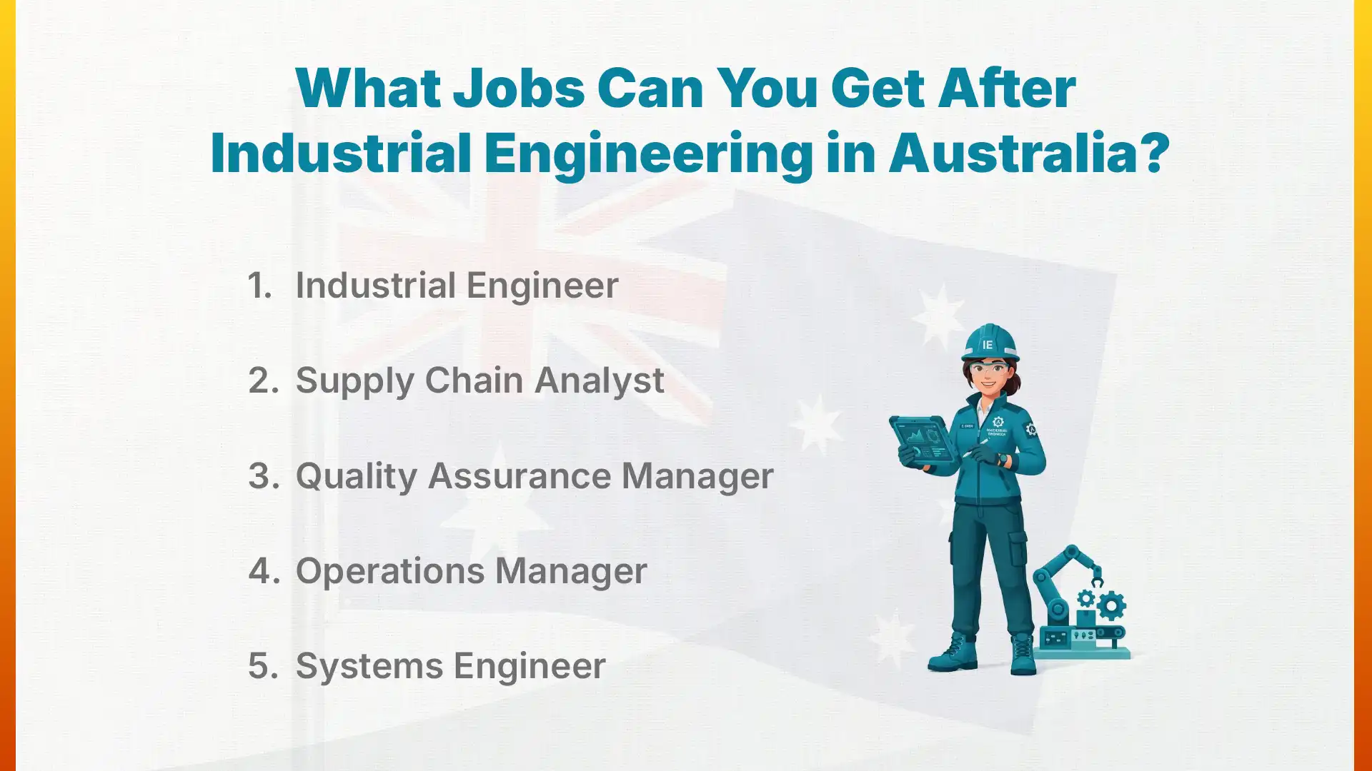 What Jobs Can You Get After Industrial Engineering in Australia