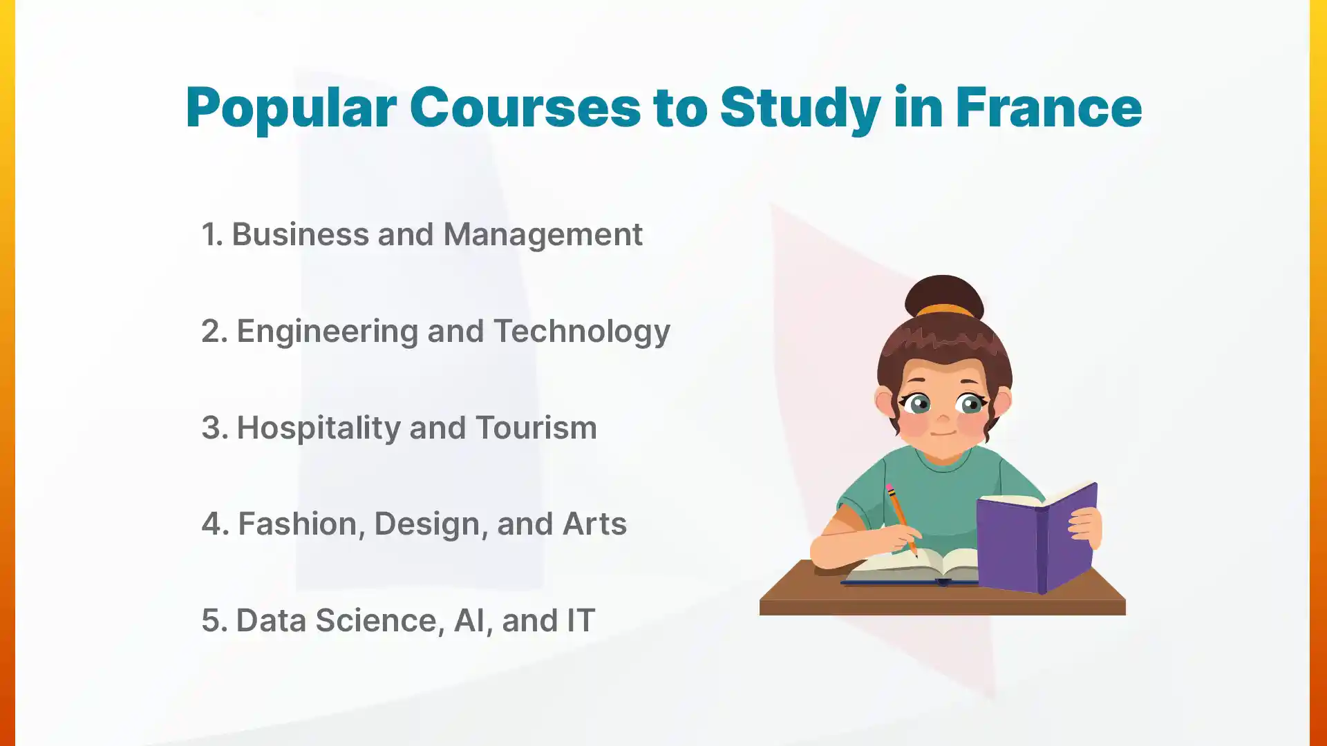 popular courses to study in france