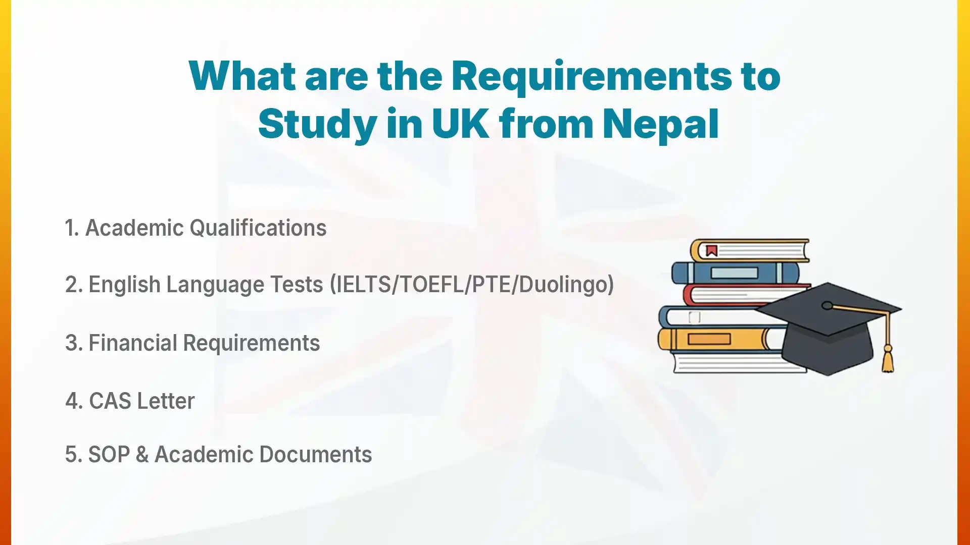 what are the requirements to study in the uk from nepal