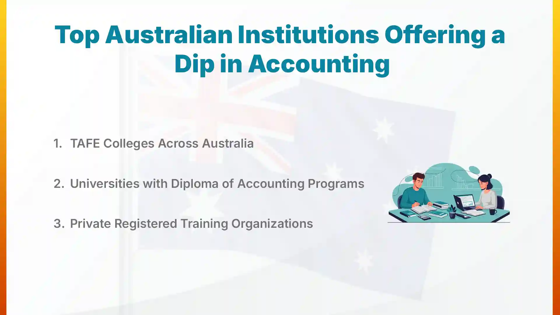 Top Australian Institutions Offering a Dip in Accounting