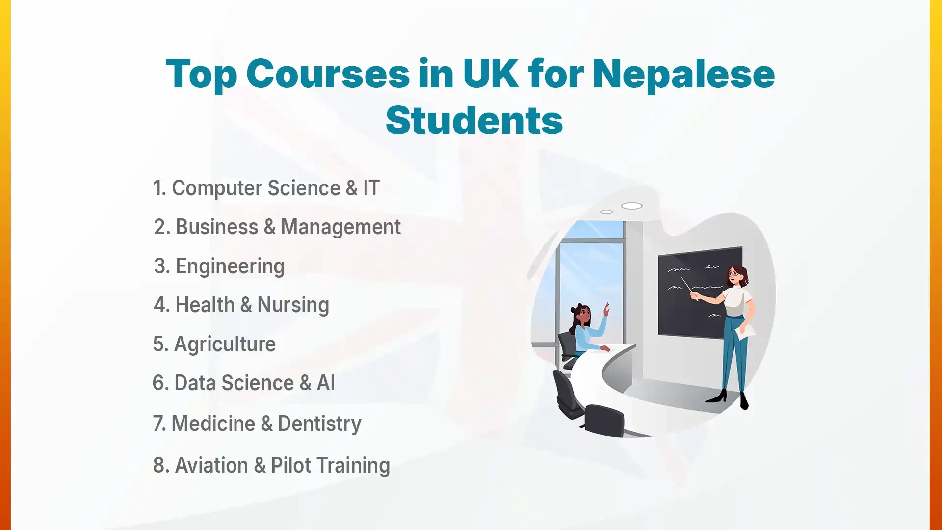 top courses to study in uk for international students
