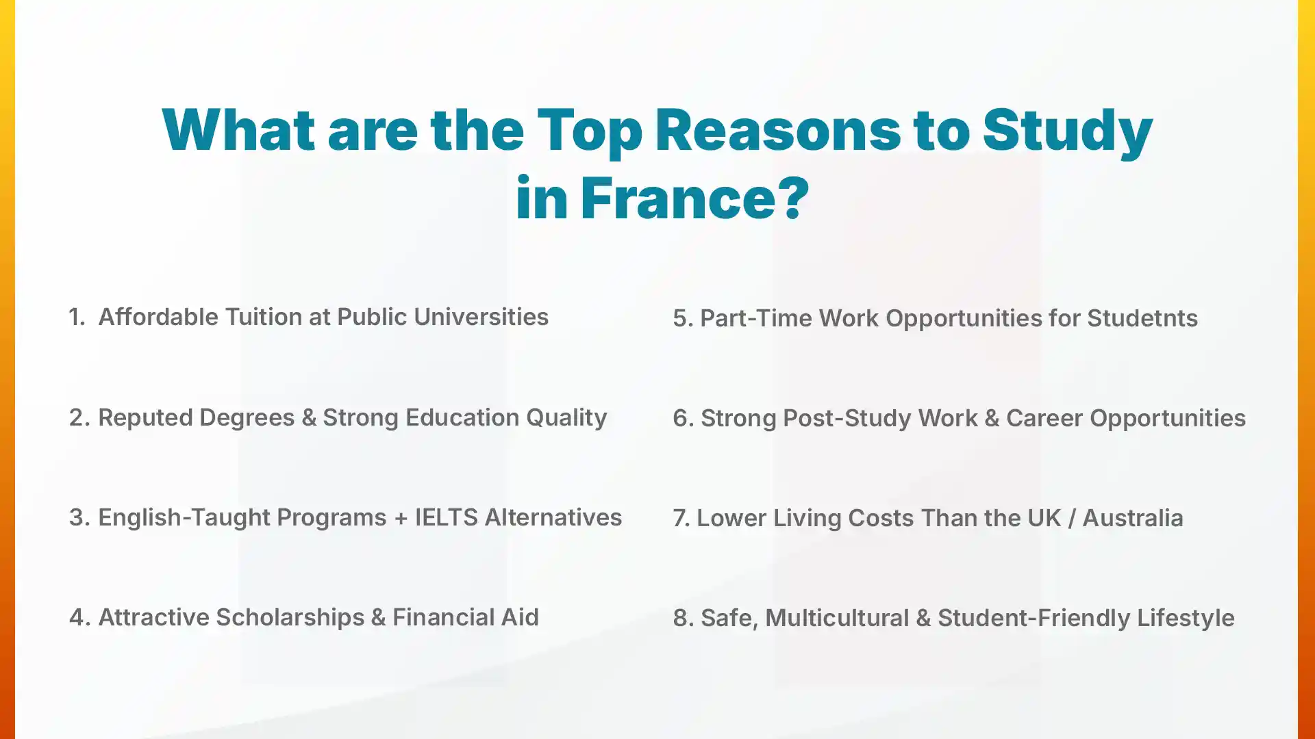What are the Top Reasons to Study in France