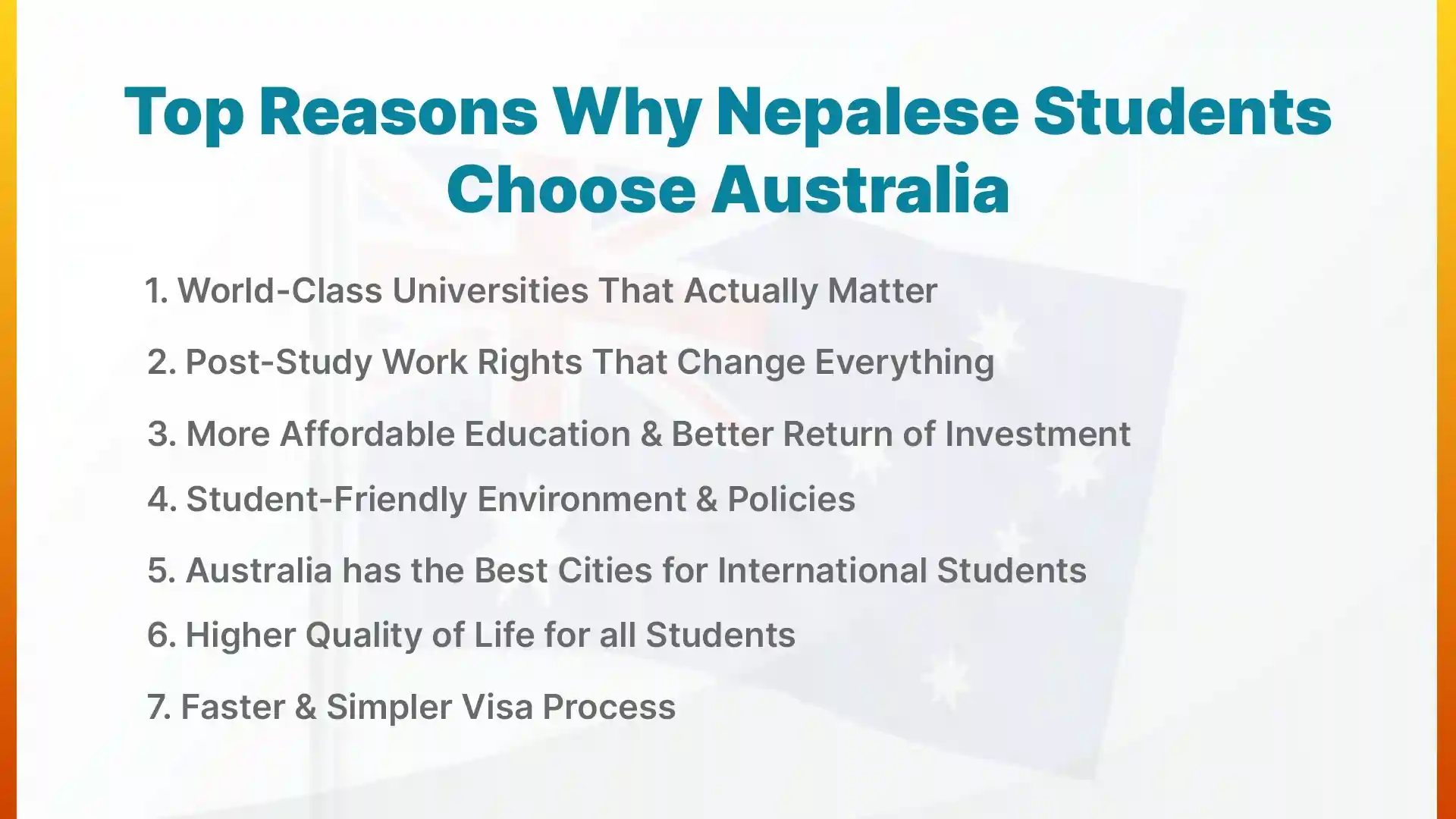 top reasons to study in australia from nepal