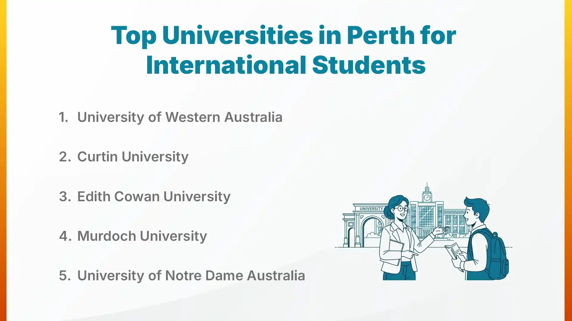 Top Universities in Perth for International Students