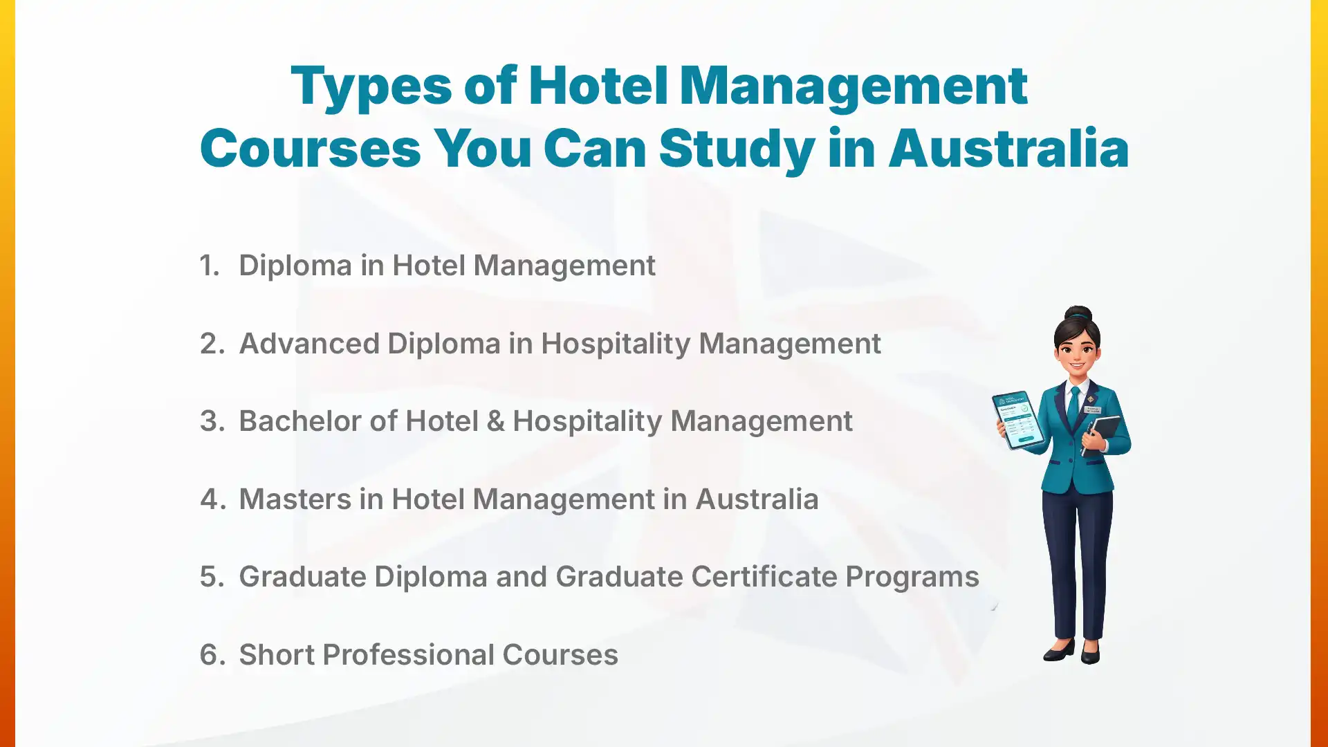 Types of Hotel Management Courses You Can Study in Australia