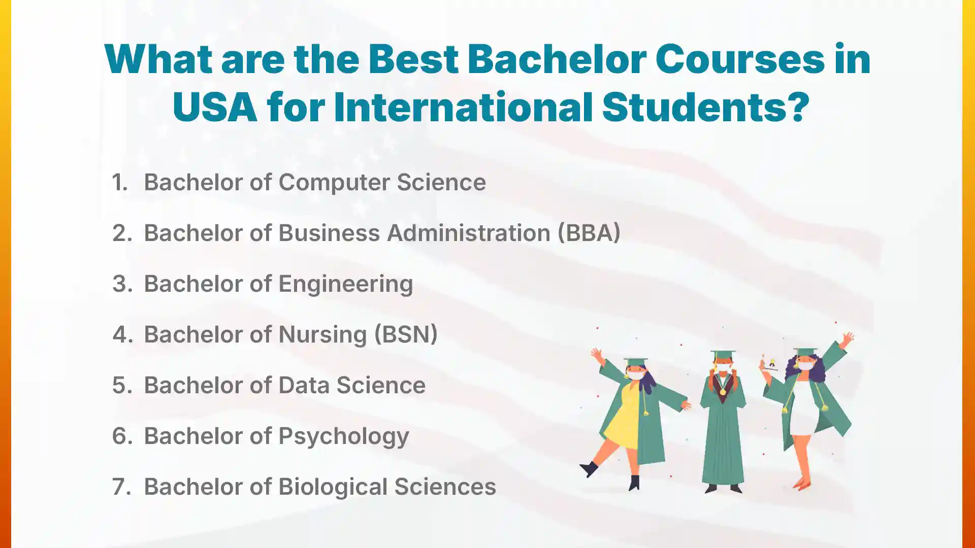 best bachelors courses in usa 