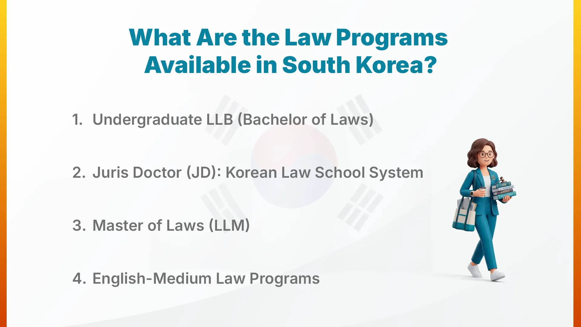 What Are the Law Programs Available in South Korea