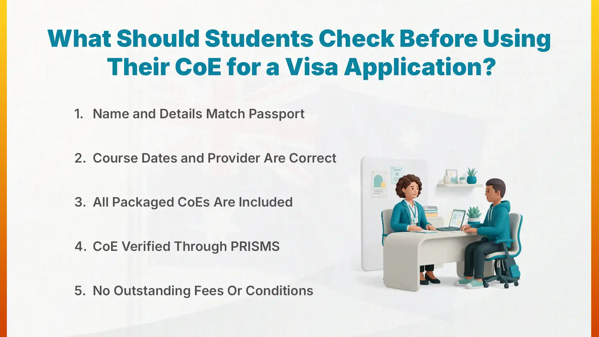 What Should Students Check Before Using Their CoE for a Visa Application