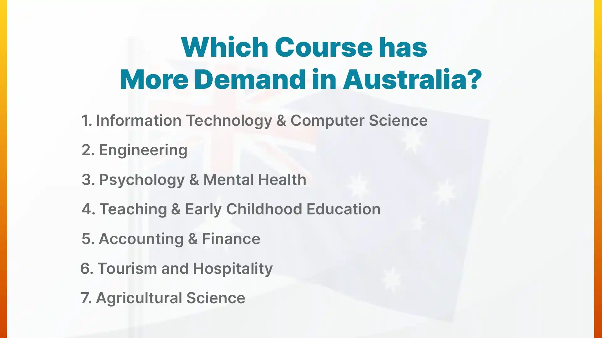 most in-demand courses in Australia