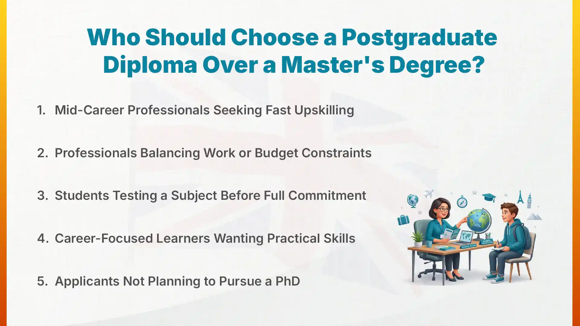 Who Should Choose a Postgraduate Diploma Over a Master's Degree