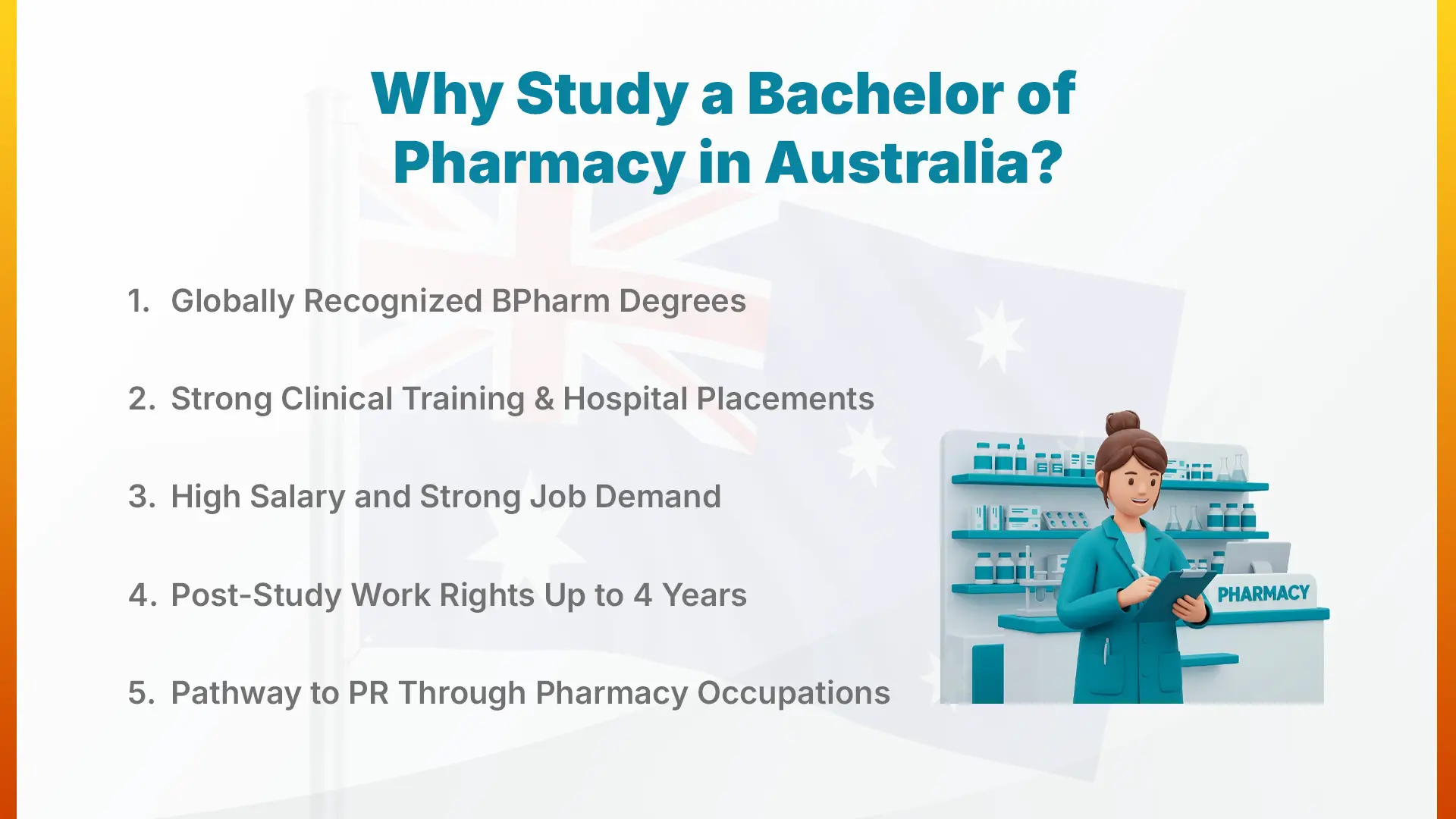 Why Study a Bachelor of Pharmacy in Australia