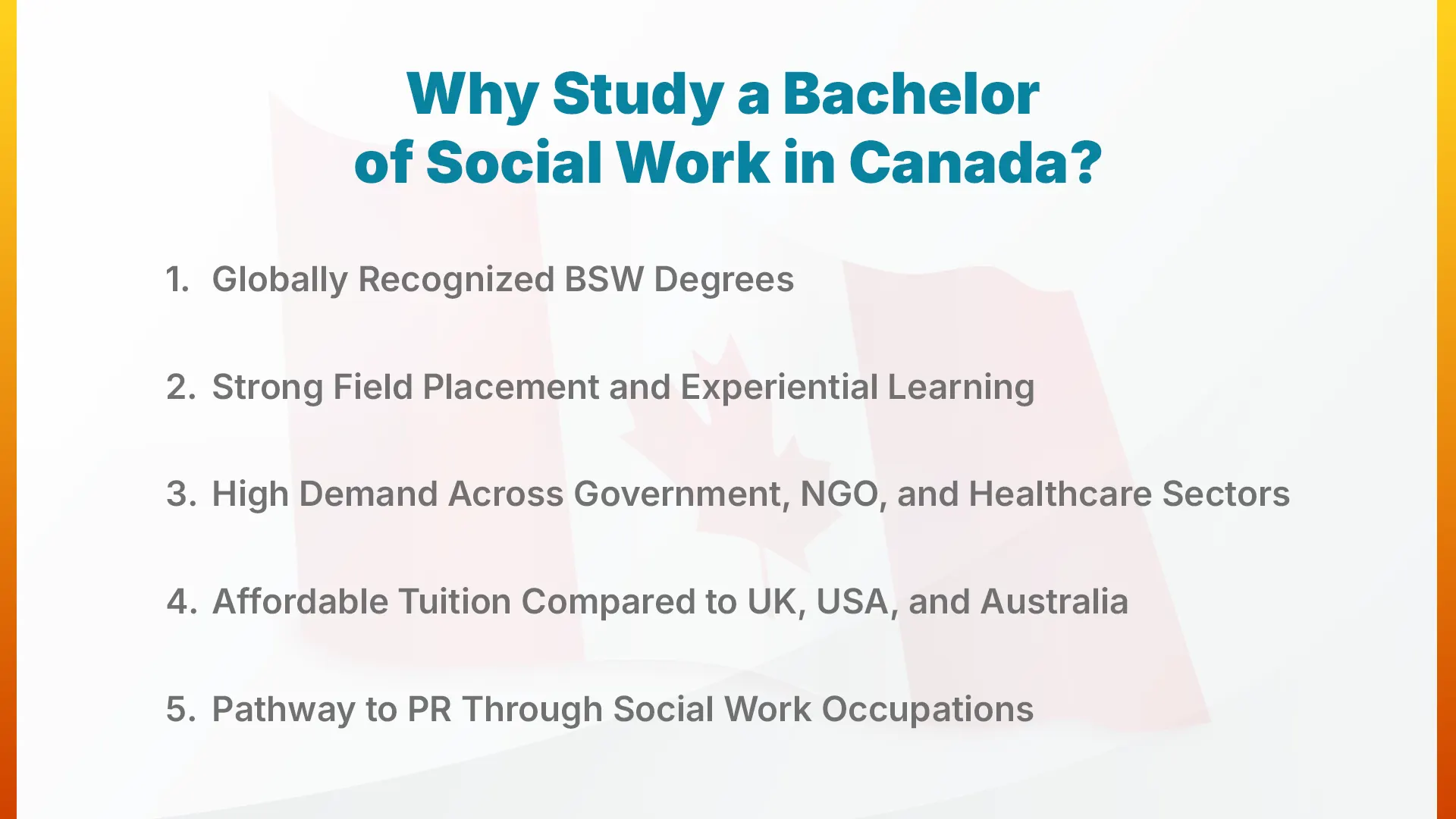 Why Study a Bachelor of Social Work in Canada