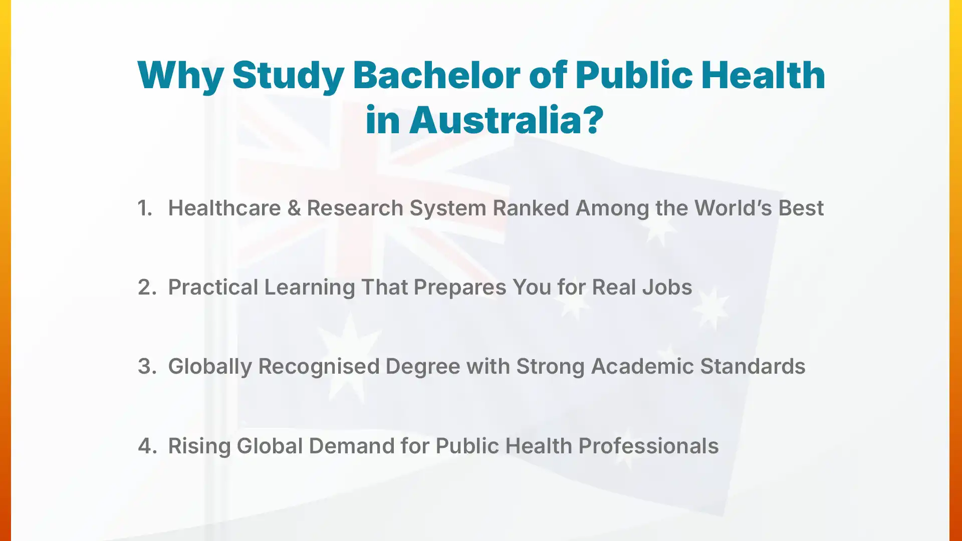 Why Study a Bachelor of Public Health in Australia