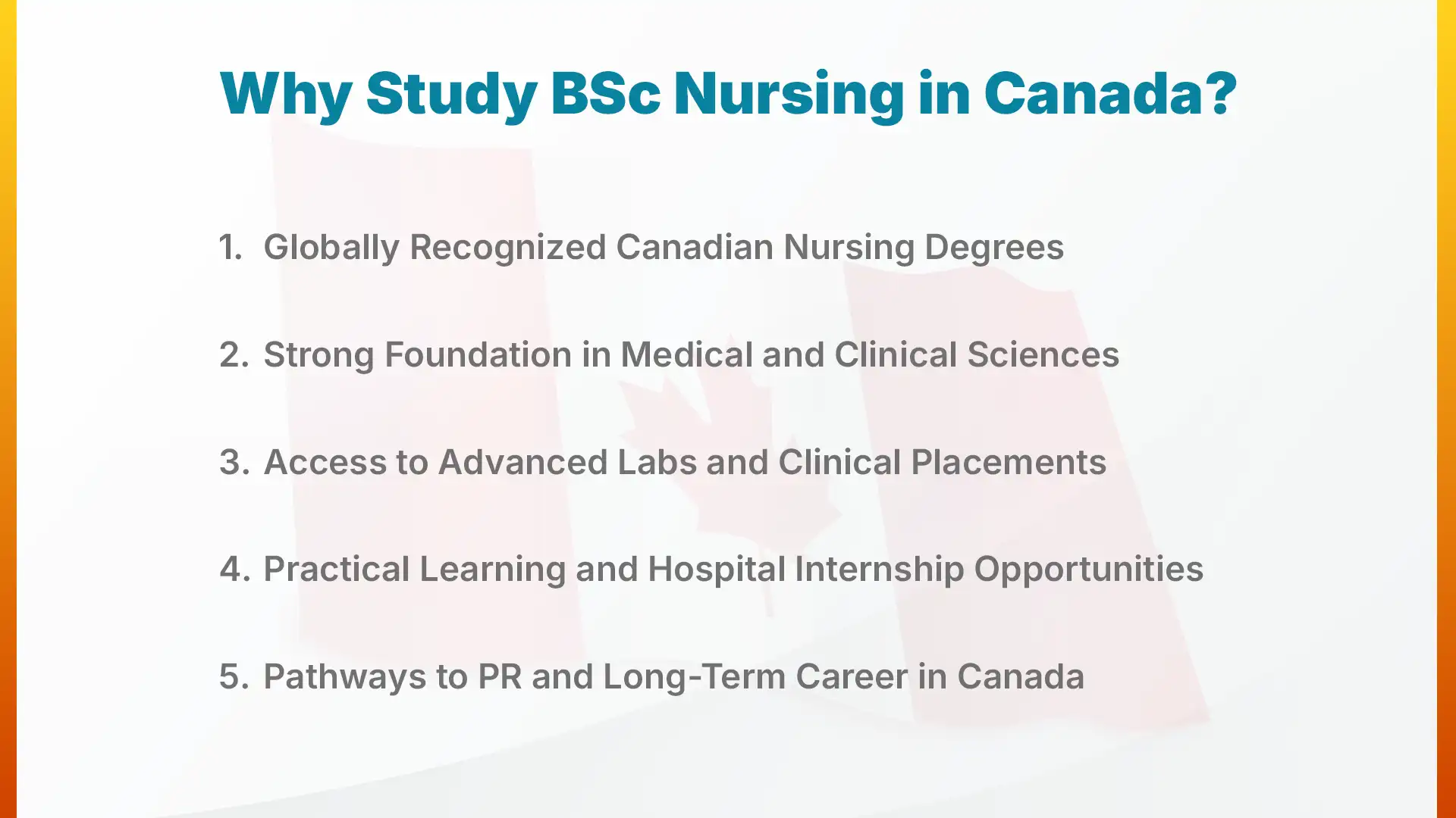 Why Study BSc Nursing in Canada