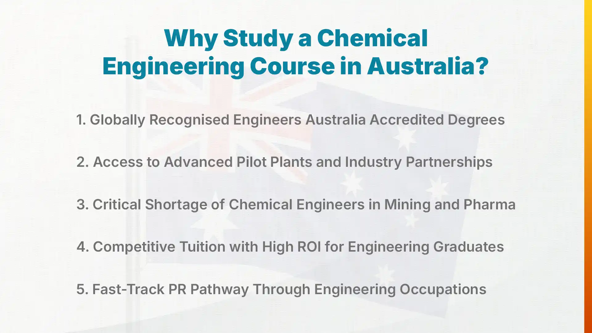 Why Study a Chemical Engineering Course in Australia