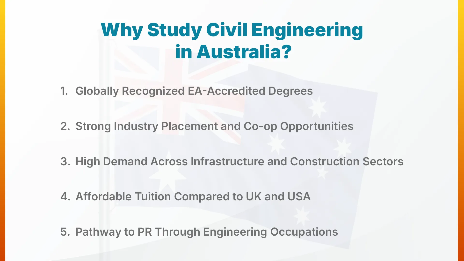 Why Study Civil Engineering in Australia
