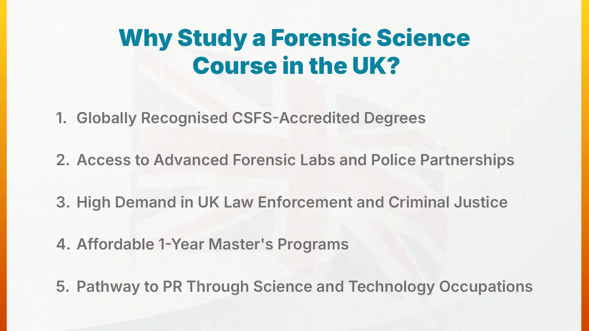 Why Study a Forensic Science Course in the UK